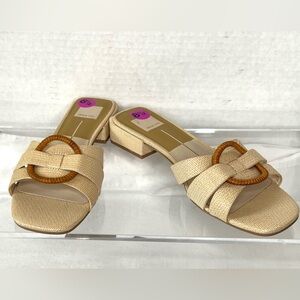 Dolce Vita Raffia Low-heel Slide Sandal, Women’s 8.5, NWOB